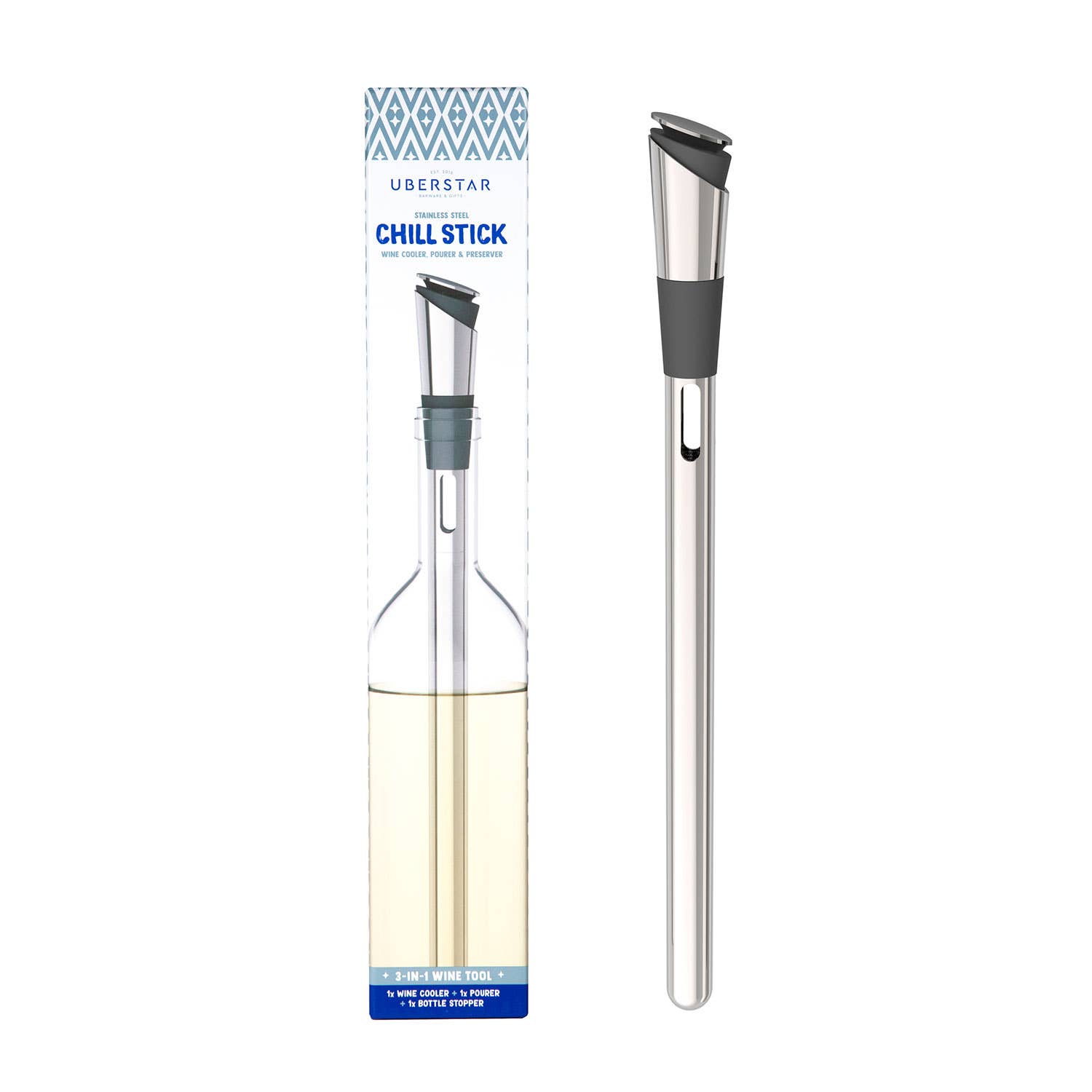 Chill stick with packaging on a white background