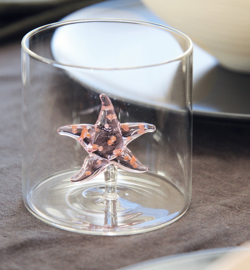 Starfish Borosilicate Glass | 250 ml Decorative Tumbler