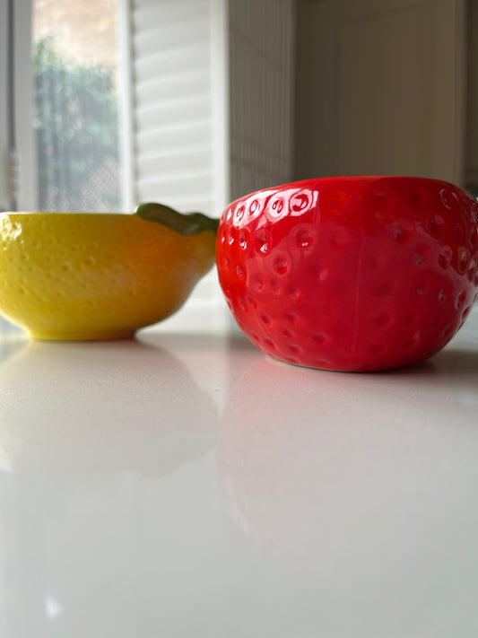 Lemon Grove Ceramic Candle | Lemon Scented Fruit Home Decor