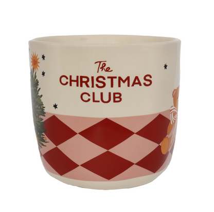 The Christmas Club Cup | Illustrated Teddy Bear Christmas Mug