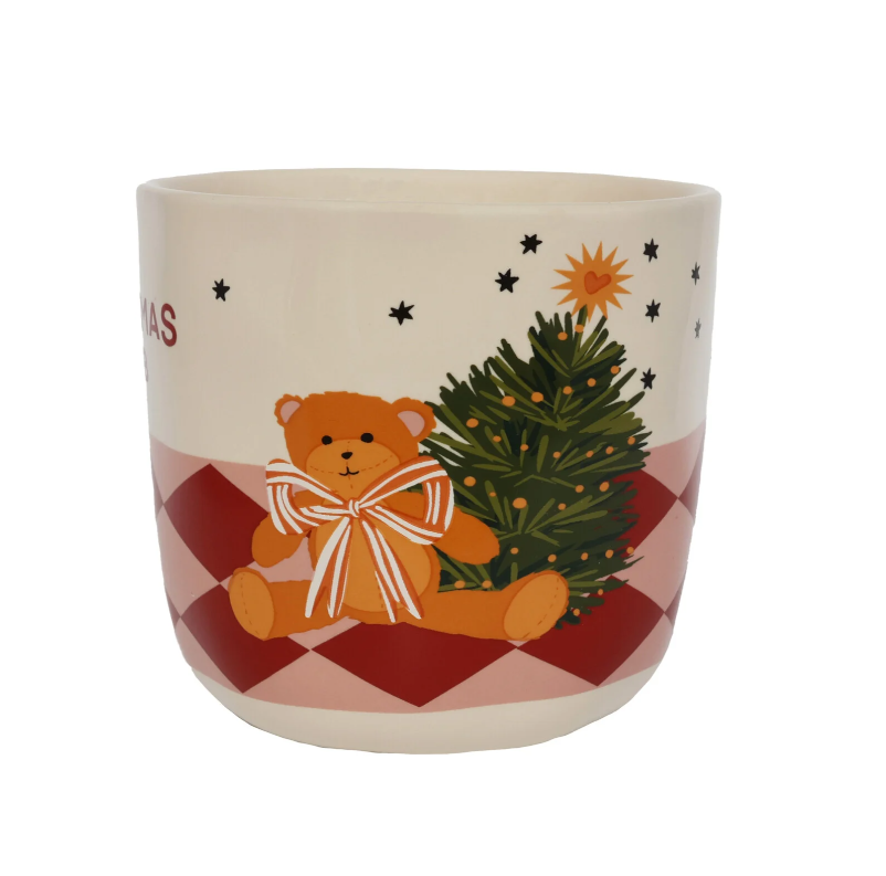 The Christmas Club Cup | Illustrated Teddy Bear Christmas Mug