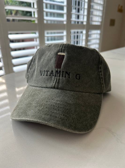 Embroidered Vitamin G Cap | Funny Guinness Inspired Cap