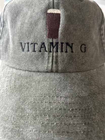 Embroidered Vitamin G Cap | Funny Guinness Inspired Cap