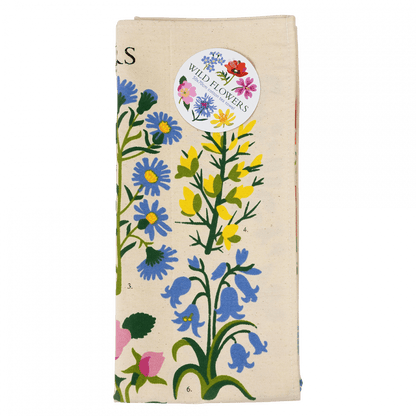 Wildflower Print Tea Towel | Floral Kitchen Linen