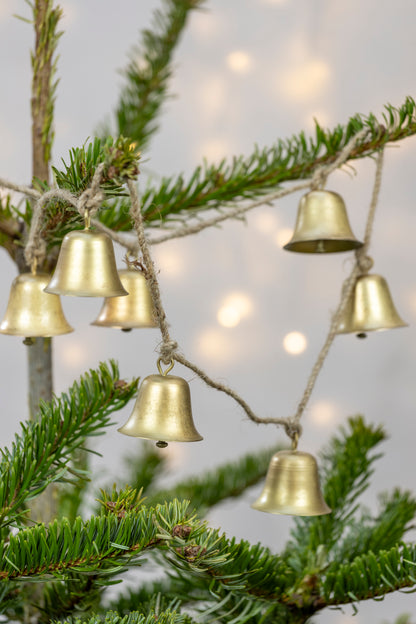 Bell Garland | Antique Gold Christmas Garland