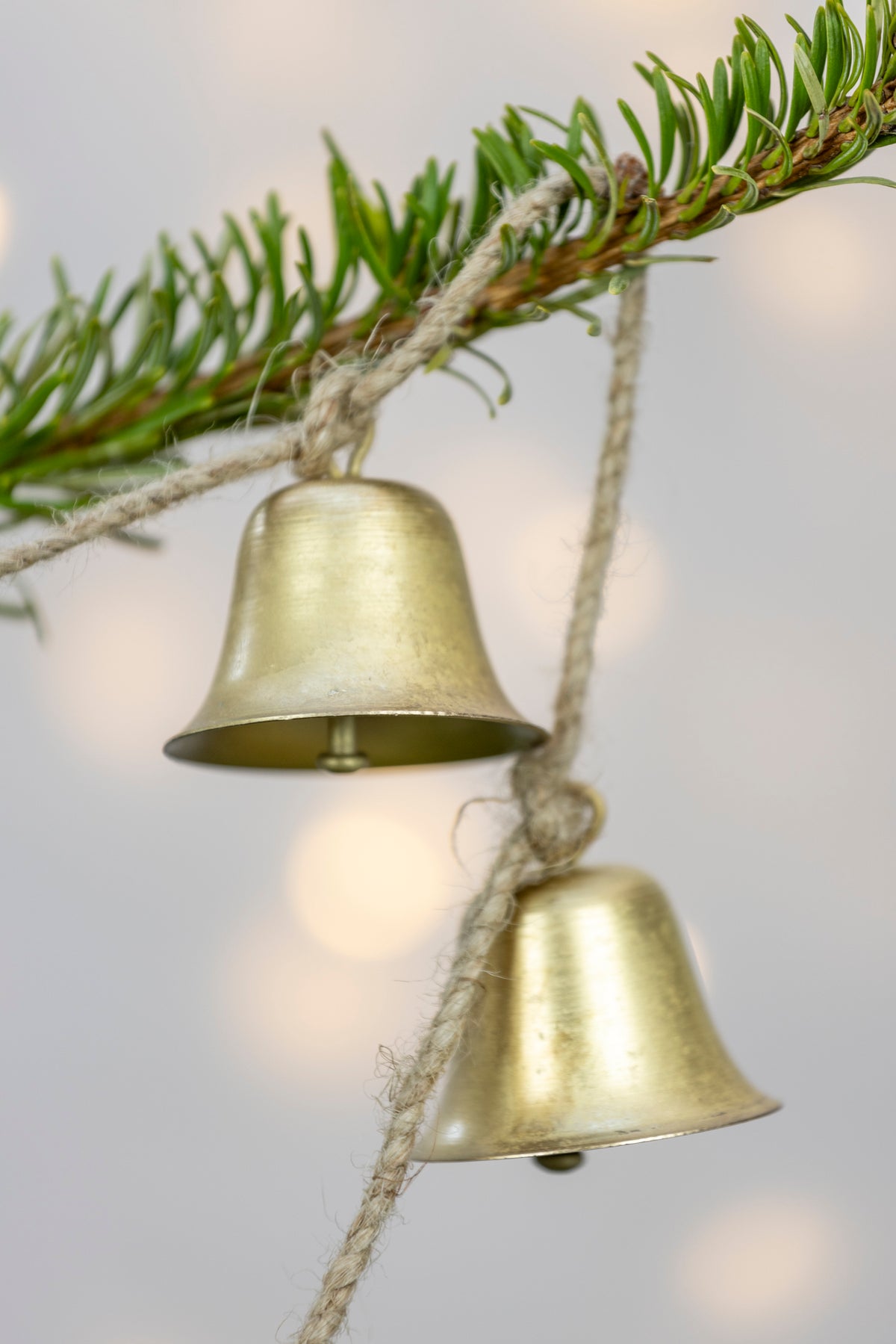 Bell Garland | Antique Gold Christmas Garland