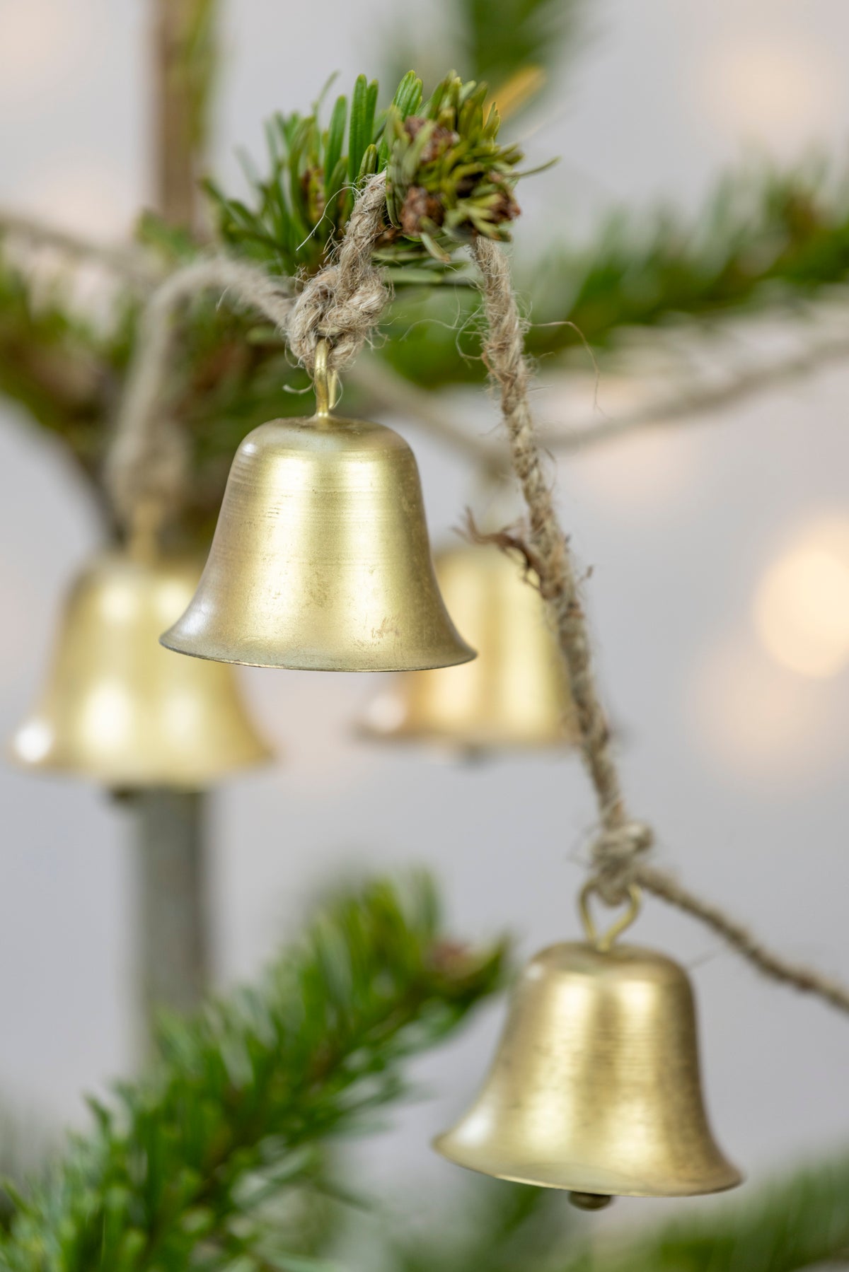 Bell Garland | Antique Gold Christmas Garland