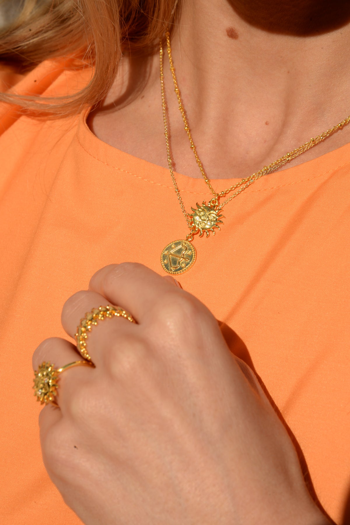 Taurus Zodiac Necklace | 18ct Gold Plated Bull Star Sign Pendant