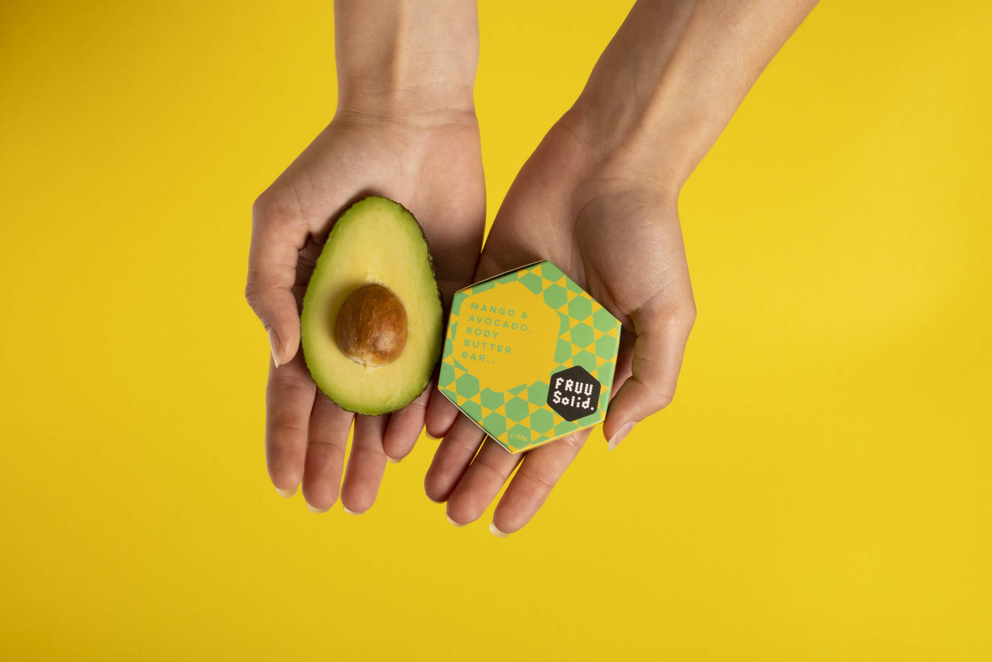 FRUU Mango & Avocado Body Butter Bar | Natural Solid Body Butter