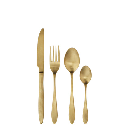 Brushed Gold Stainless Steel Cutlery Set