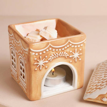 Gingerbread House Wax Melter | Festive Ceramic Home Decor