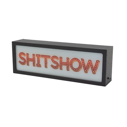 Shitshow LED Lightbox | Fun Ambient LED Sign for Home or Office