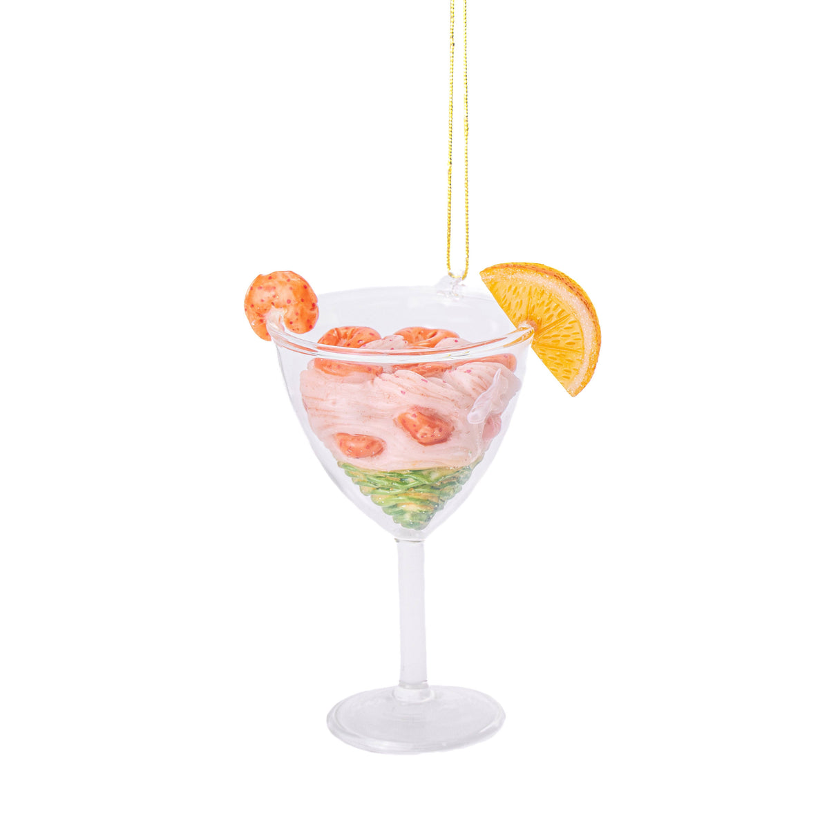 Prawn Cocktail Shaped Bauble | Christmas Novelty Decoration