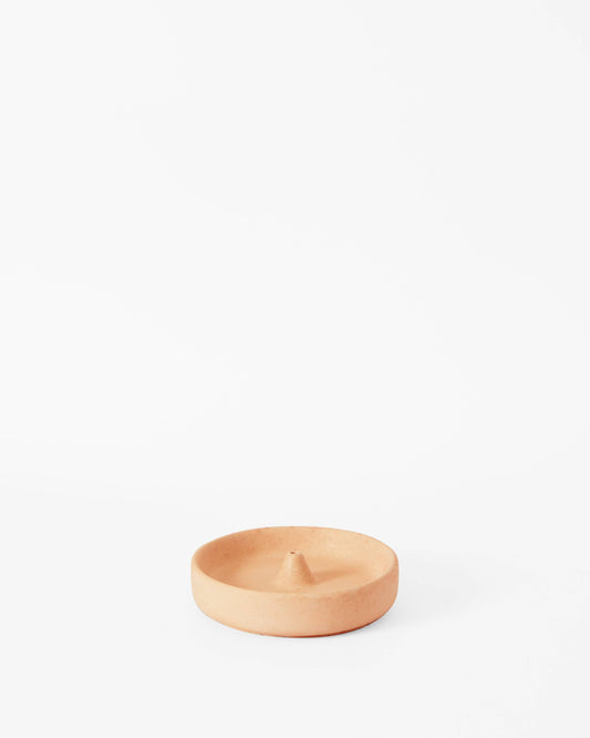 Terracotta Concrete Incense Holder | Round Minimalist Incense Holder