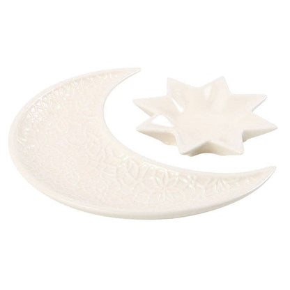 Crescent Moon and Star Trinket Dishes | Celestial Home Accessories