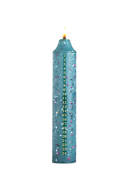 Scented Advent Candles | Christmas Countdown Candles | Confetti & Stripe Designs