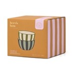 The Bella Dipping Bowls | Ceramic Serveware in Ochre & Rust or Olive & Blue