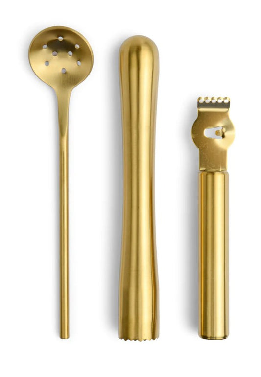 Gold Bertie Barware Set | Cocktail & Mocktail making at home