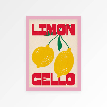 Proper Good Limoncello Cocktail Art Print | Mediterranean Kitchen Wall Art