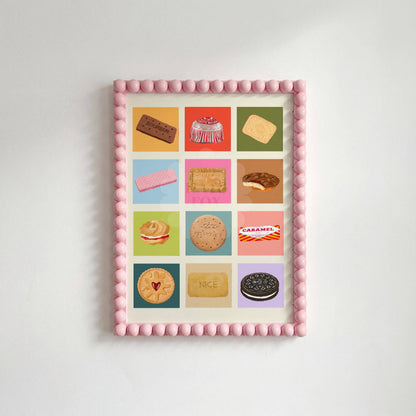 English Biscuits Art Print | A4 Kitchen Wall Art
