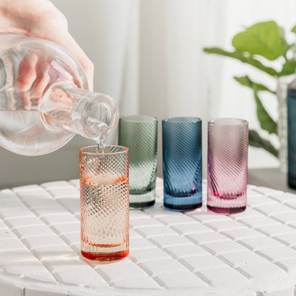 Twist Coloured Shot Glasses Set of 4 | Colourful Birthday Gift