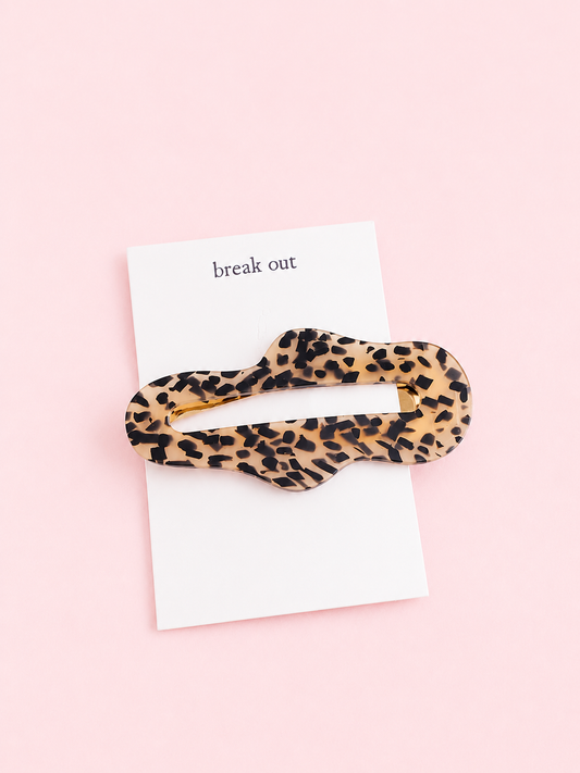 Leopard Snap Clip | Oversized Hair Clip