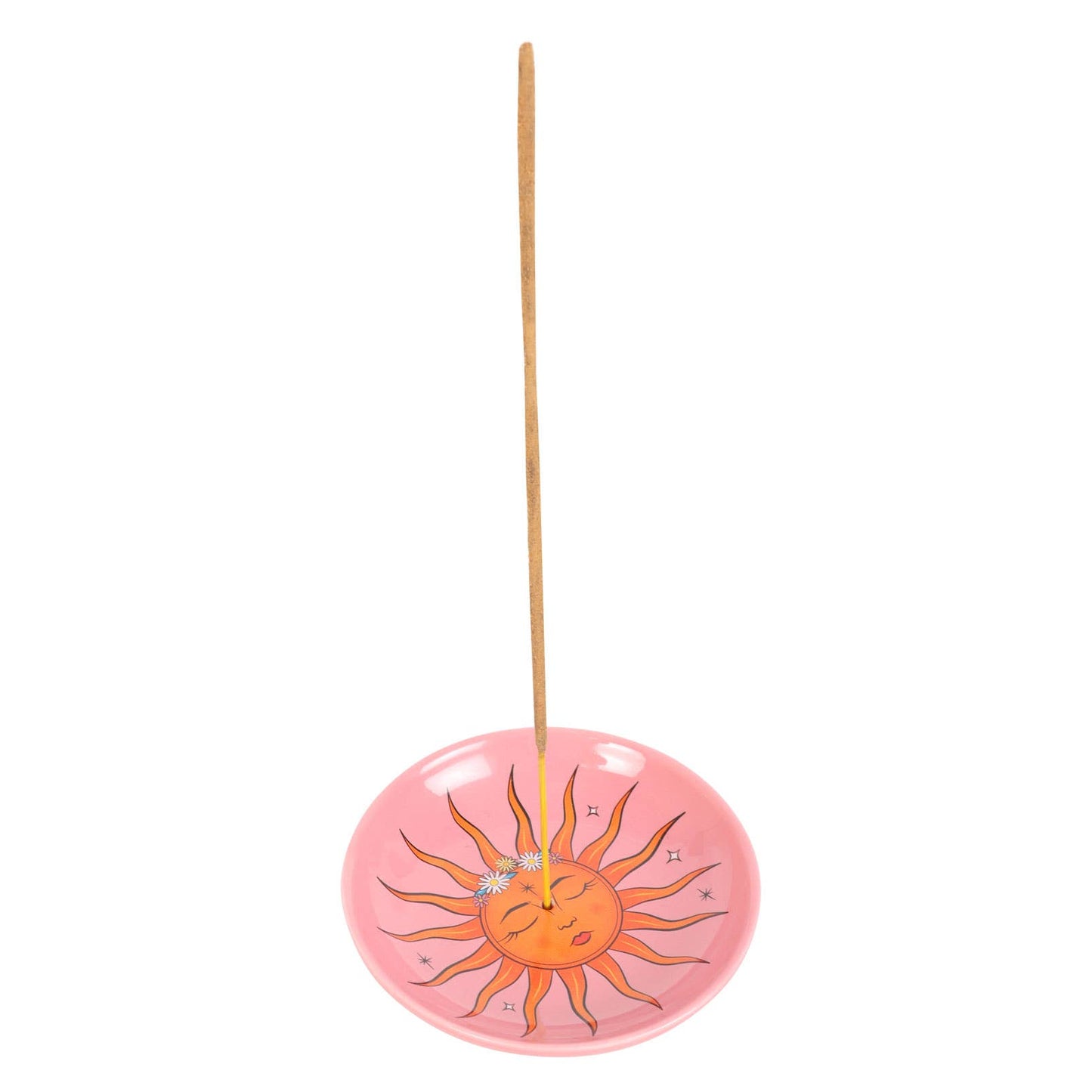 Sun Tarot Incense Stick Holder | Ceramic Incense Dish & Trinket Tray