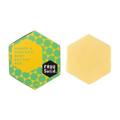 FRUU Mango & Avocado Body Butter Bar | Natural Solid Body Butter