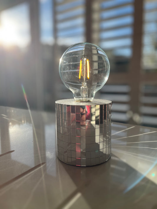 Disco ball portable LED lamp