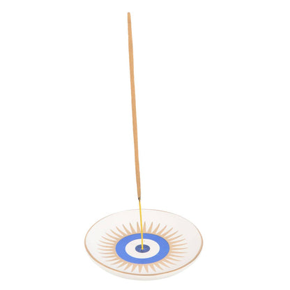 All Seeing Eye Incense Holder | Ceramic Evil Eye Incense Stick Plate