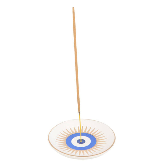 All Seeing Eye Incense Holder | Ceramic Evil Eye Incense Stick Plate