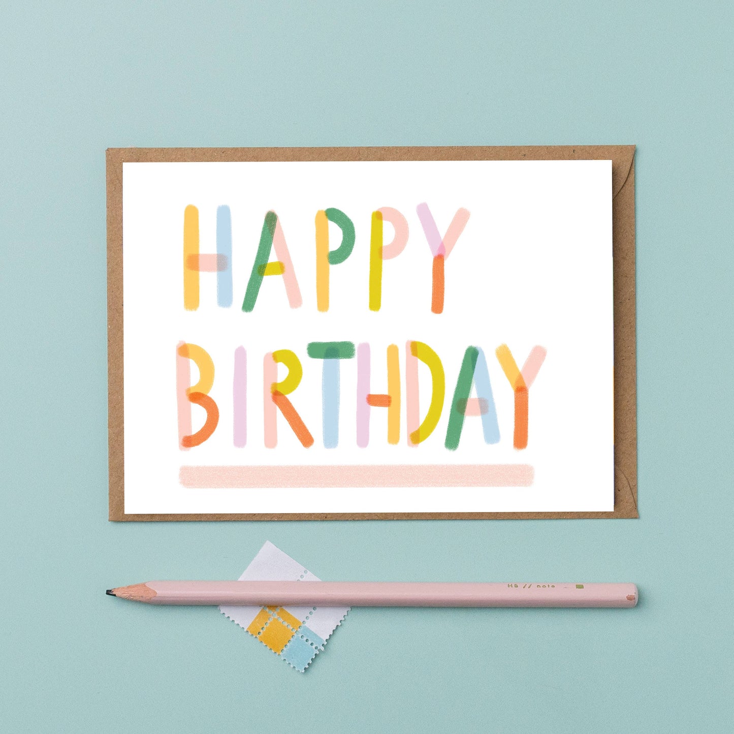 Colourful Happy Birthday Card | Bright Birthday Card