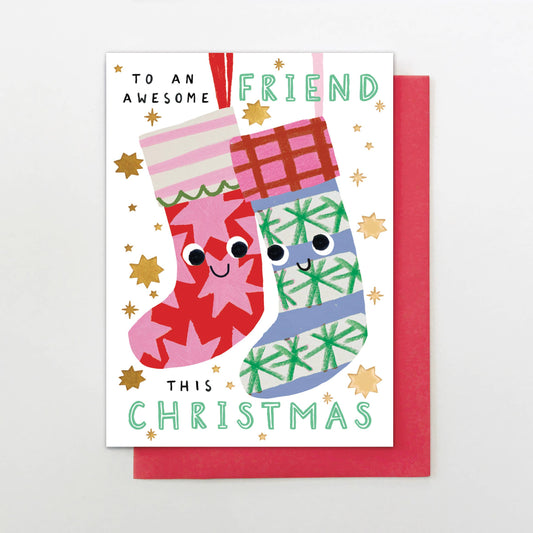 To An Awesome Friend Christmas Card