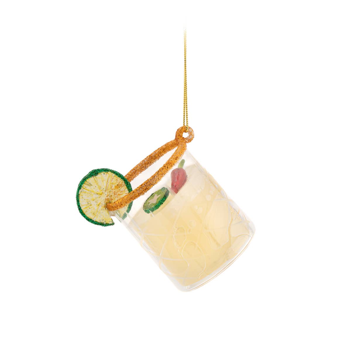 Spicy Margarita Shaped Bauble | Cocktail Christmas Decoration