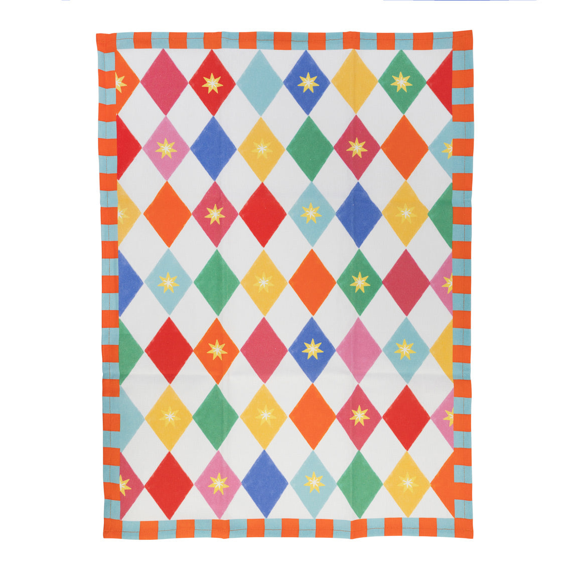 Santa Kitchen Disco Tea Towel 2 Pack | Organic Cotton Christmas Tea Towels, Festive Kitchen Gift