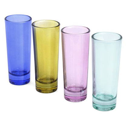 Gracie Shot Glasses Set | Colourful 4-Piece Set for Fun Celebrations