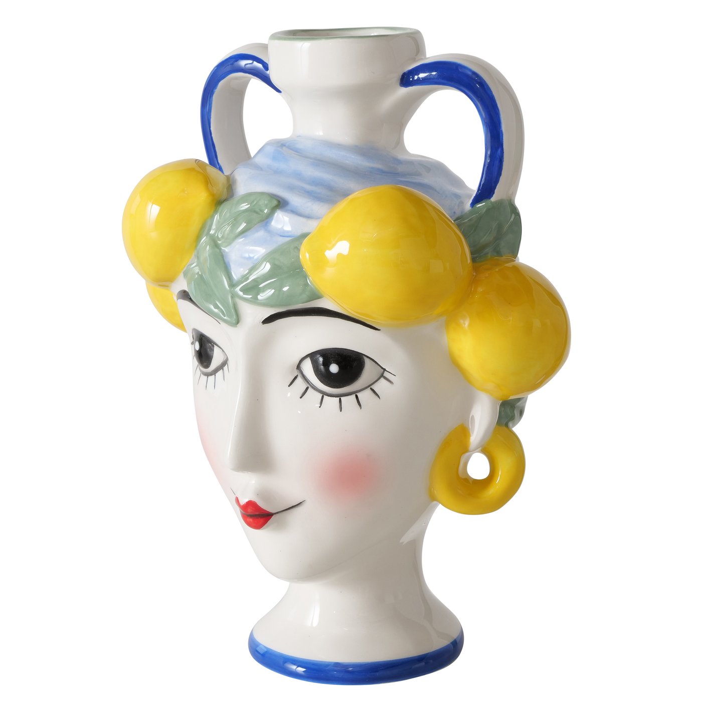 Lady Lemon Vase | Multi-Coloured Freestanding Ceramic Vase