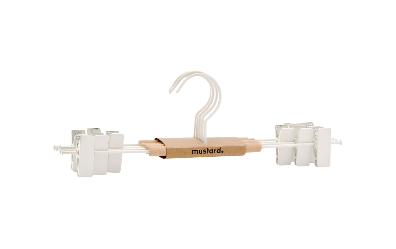 Mustard Made Adult Clip Hangers - Chalk