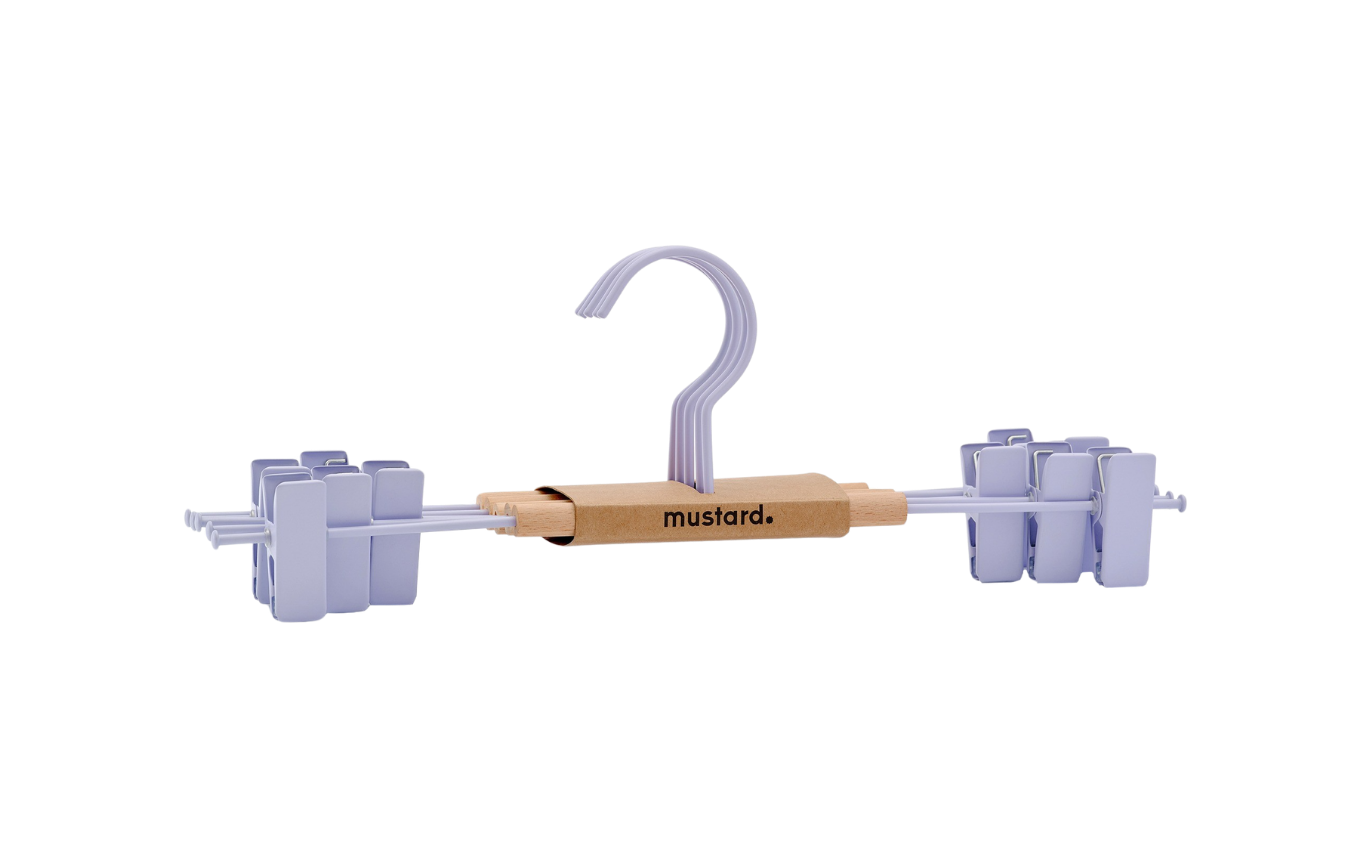 Mustard Made Adult Clip Hangers - Lilac