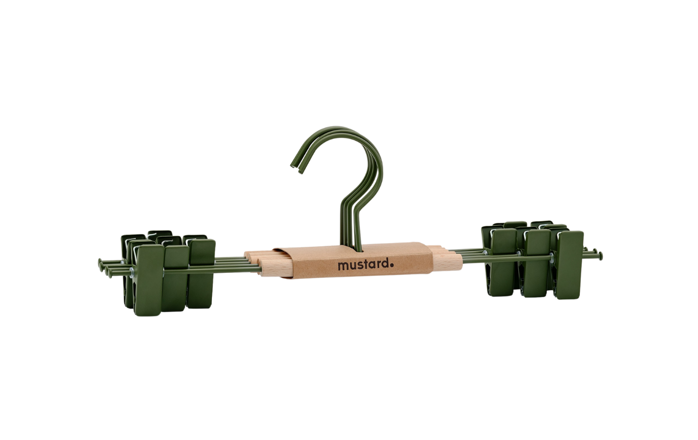 Mustard Made Adult Clip Hangers - Olive