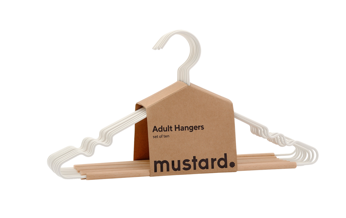 Mustard Made Adult Top Hangers - Chalk