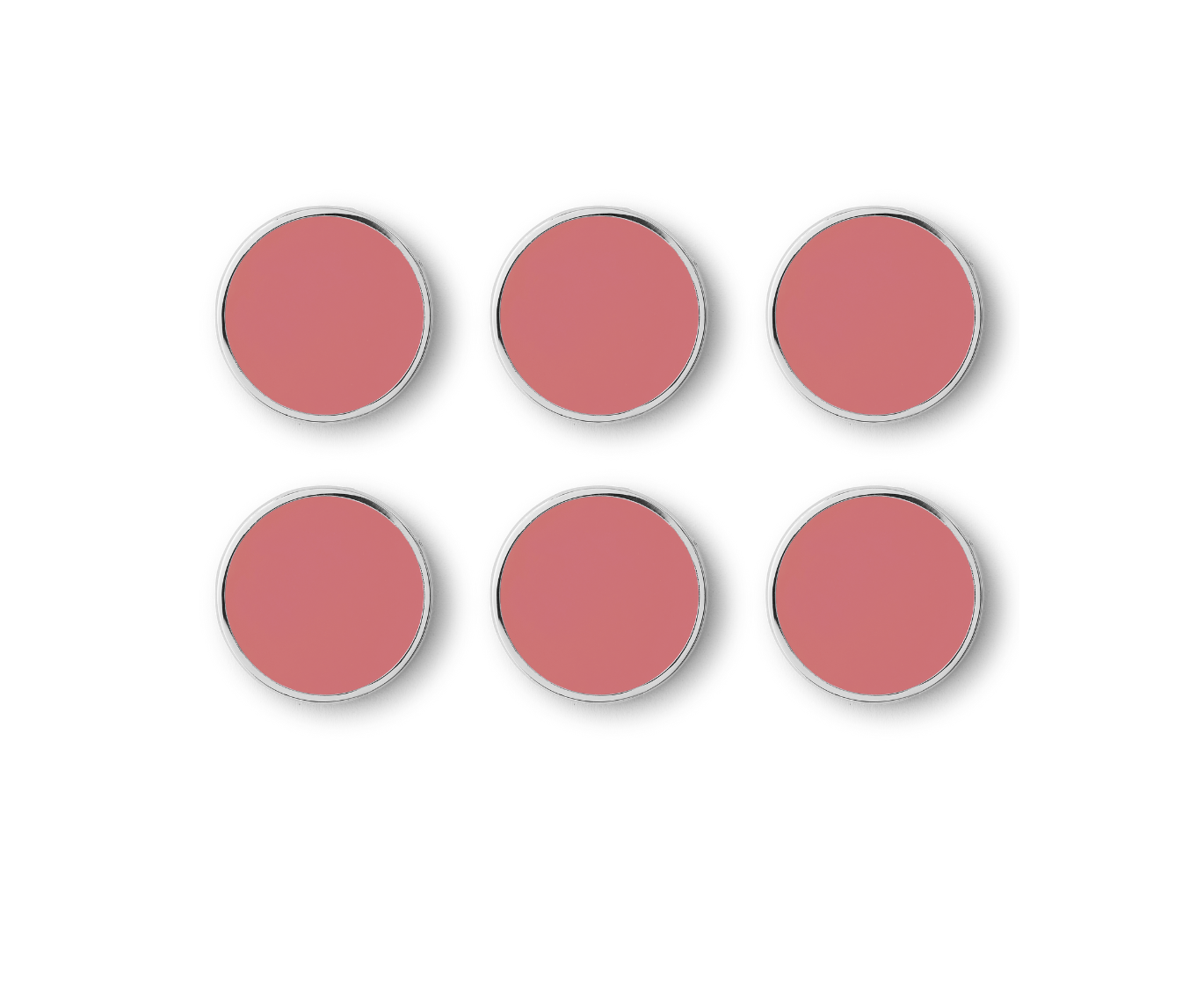 Mustard Made Buttons Locker Magnets - Berry