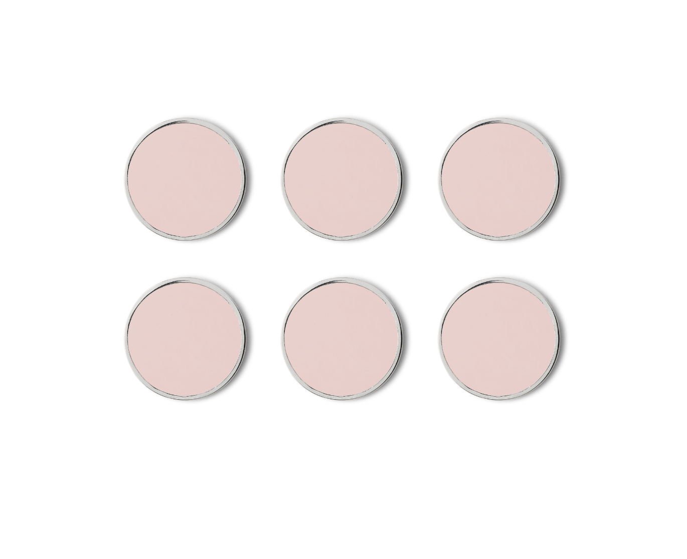 Mustard Made Buttons Locker Magnets - Blush