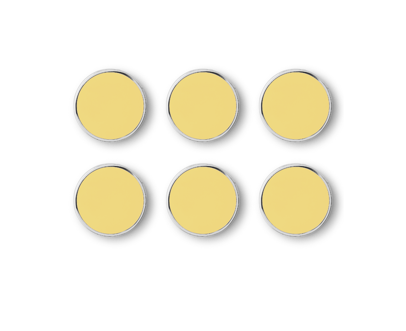 Mustard Made Buttons Locker Magnets - Butter