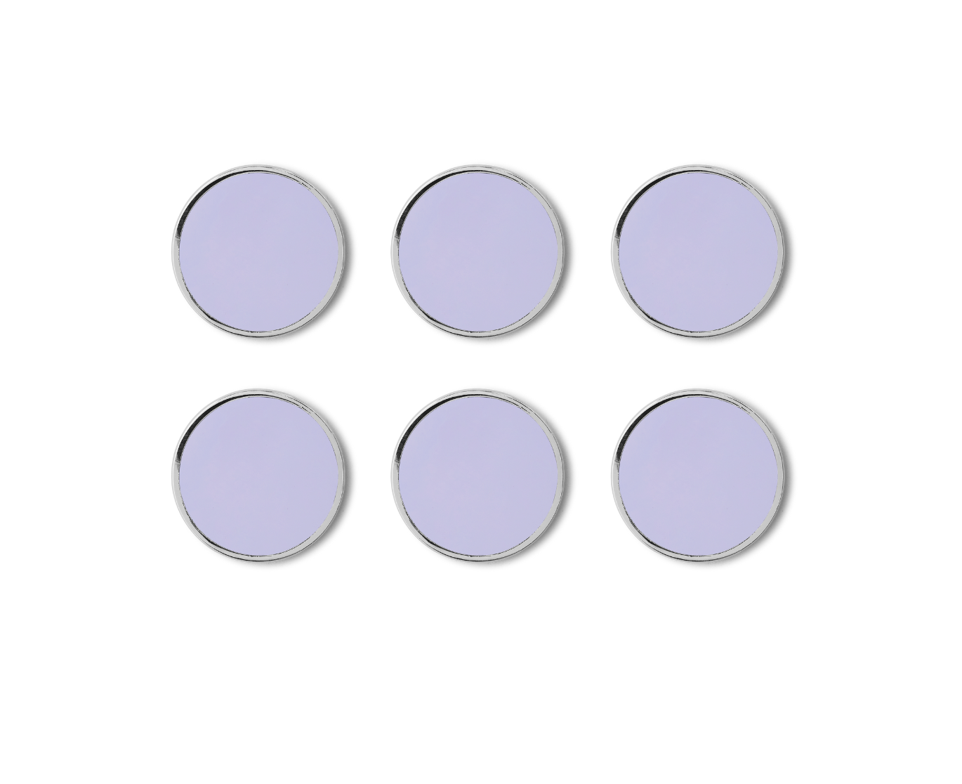 Mustard Made Buttons Locker Magnets - Lilac