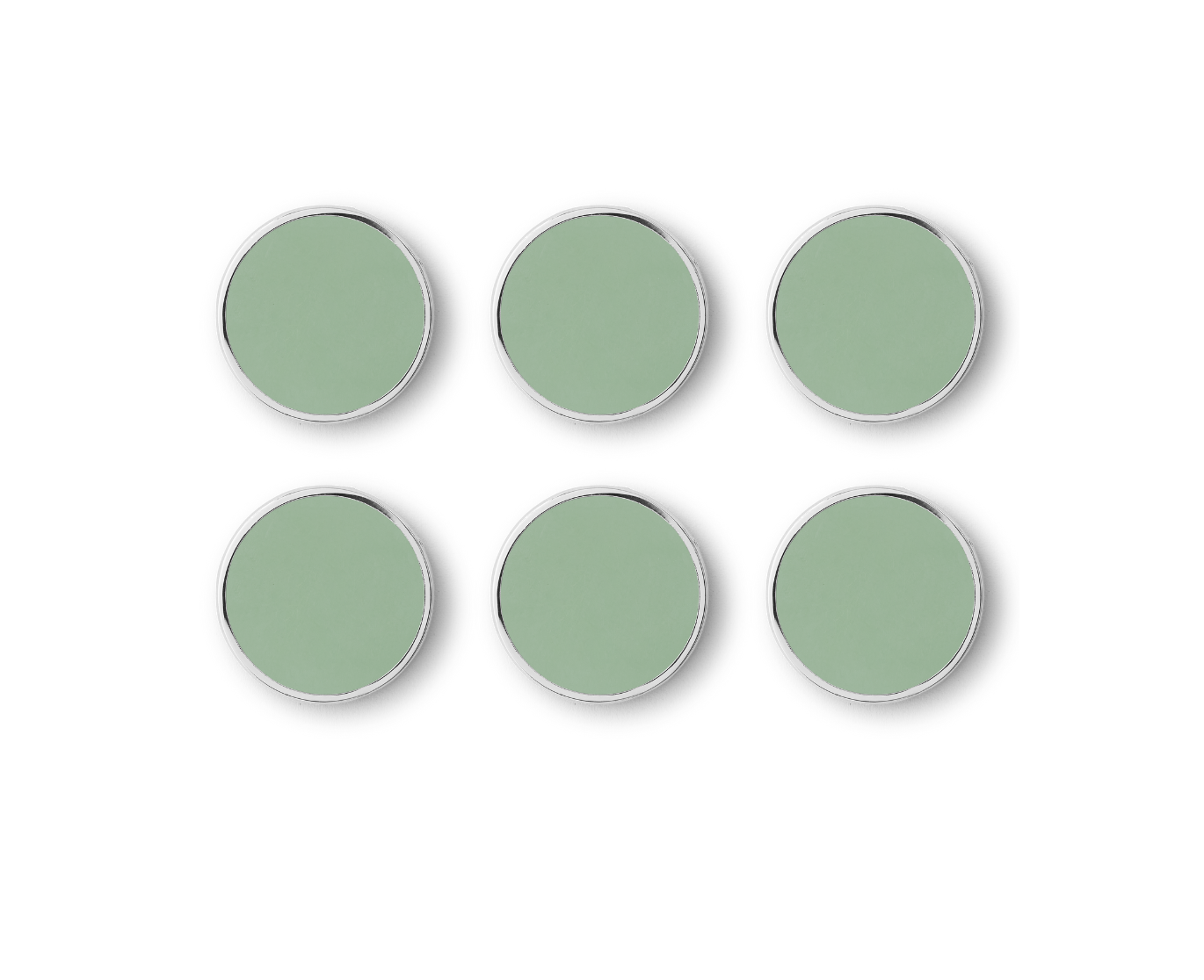 Mustard Made Buttons Locker Magnets - Sage