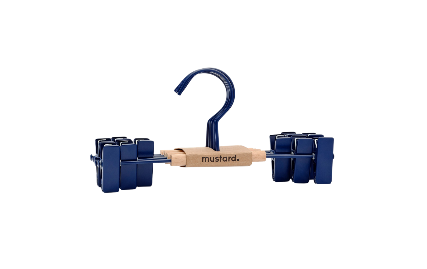 Mustard Made Kids Clip Hangers - Navy