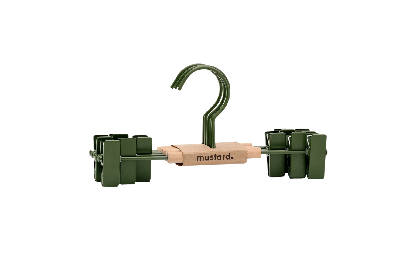 Mustard Made Kids Clip Hangers - Olive