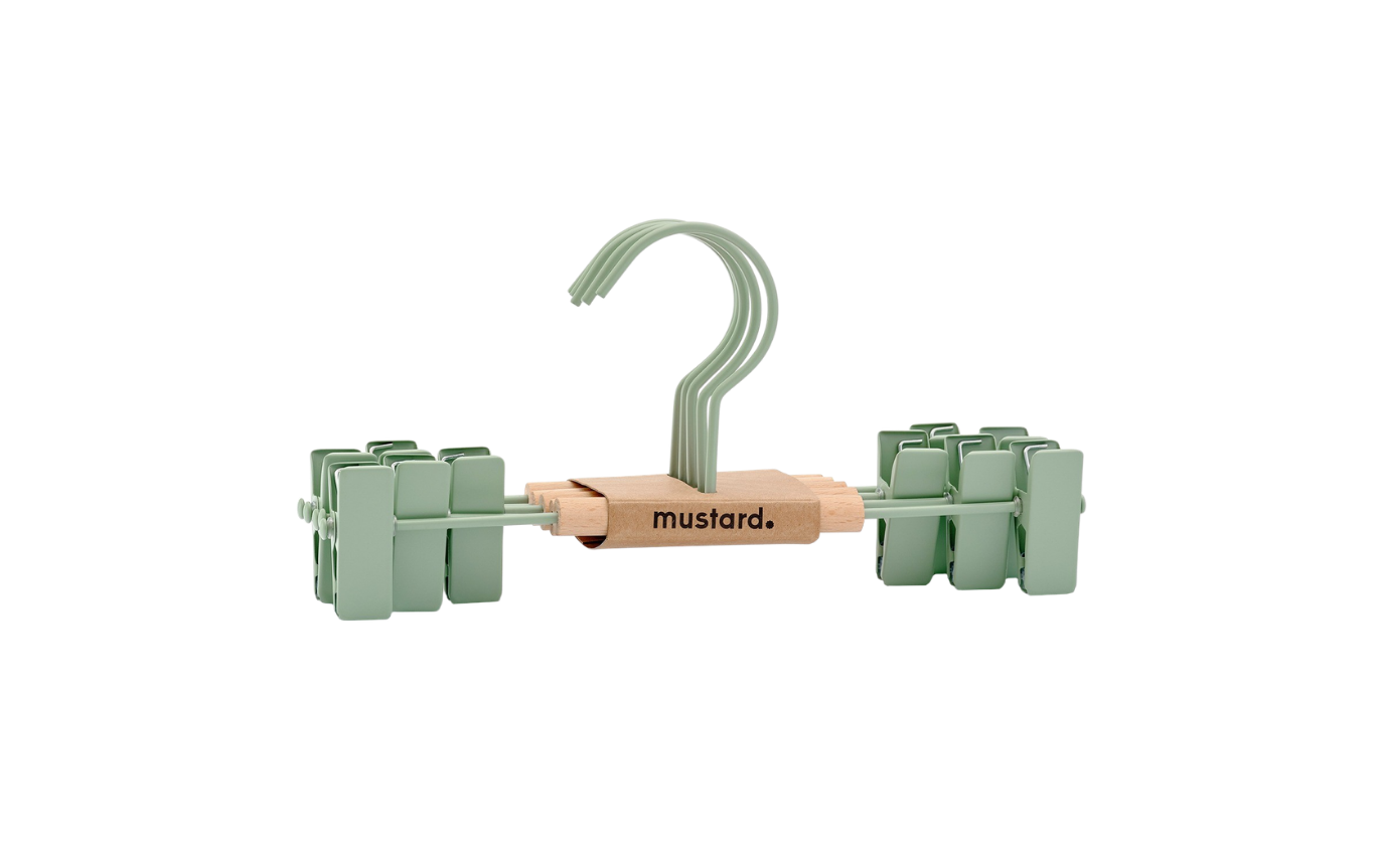 Mustard Made Kids Clip Hangers - Sage