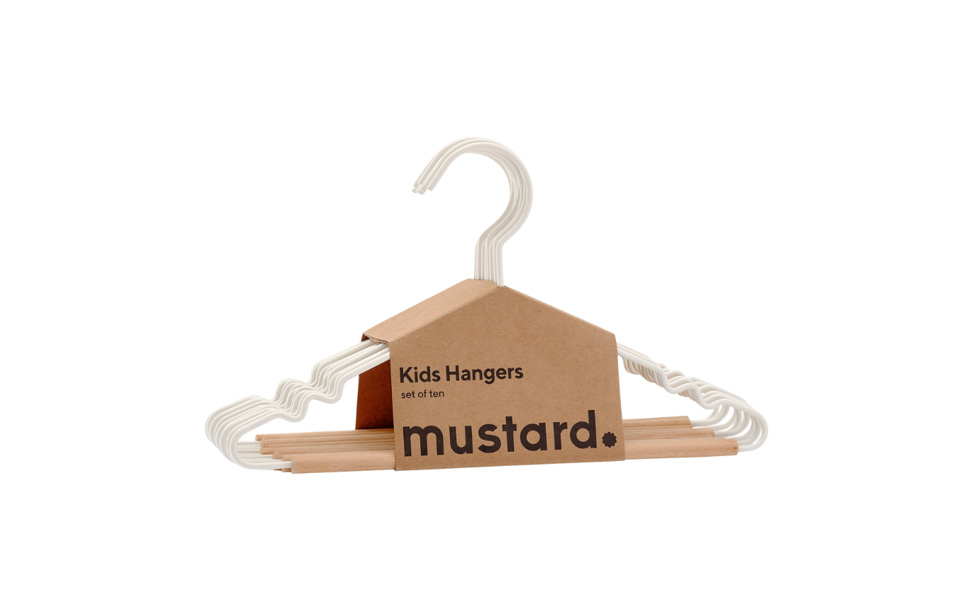Mustard Made Kids Top Hangers - Chalk